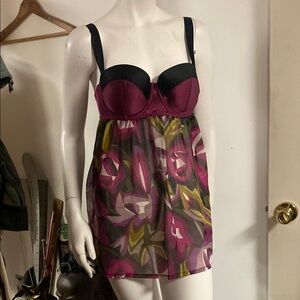Missoni Floral Babydoll Lingerie Style Top